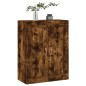 vidaXL Armario de pared madera ingeniería roble ahumado 69,5x34x90 cm