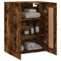 vidaXL Armario de pared madera ingeniería roble ahumado 69,5x34x90 cm