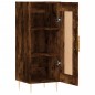 vidaXL Aparador madera de ingeniería roble ahumado 34,5x34x90 cm vidaXL Aparador madera de ingeniería roble ahumado 34,5x34x90 cm