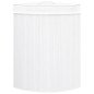 vidaXL Cesto para la ropa sucia de esquina bambú blanco 60 L vidaXL Cesto para la ropa sucia de esquina bambú blanco 60 L