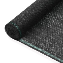 vidaXL Toldo para pista de tenis HDPE 1,8x100 m negro
