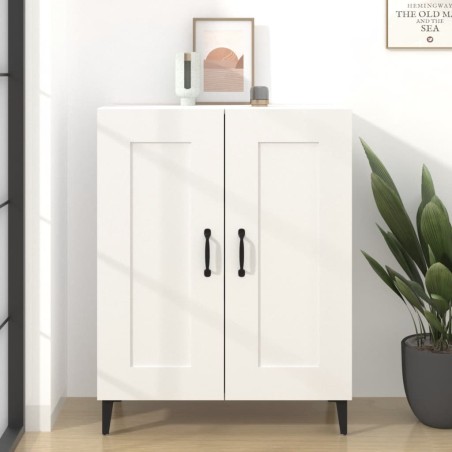 vidaXL Aparador de madera contrachapada blanco 69,5x34x90 cm