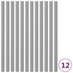 vidaXL Mangas de espuma de postes de cama elástica 12 uds 92,5 cm gris