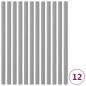 vidaXL Mangas de espuma de postes de cama elástica 12 uds 92,5 cm gris