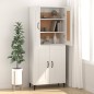 vidaXL Aparador de madera contrachapada blanco 69,5x34x90 cm vidaXL Aparador de madera contrachapada blanco 69,5x34x90 cm