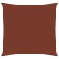 vidaXL Toldo de vela cuadrado tela Oxford terracota 6x6 m