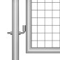 vidaXL Puerta de jardín de acero galvanizado plateado 306x200 cm vidaXL Puerta de jardín de acero galvanizado plateado 306x200 cm