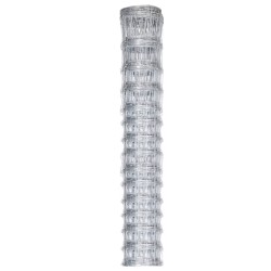 vidaXL Valla de jardín de acero galvanizado plateado 50x1,6 m