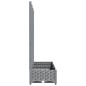 vidaXL Jardinera con enrejado PP gris claro 120x40x121,5 cm vidaXL Jardinera con enrejado PP gris claro 120x40x121,5 cm