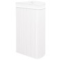 vidaXL Cesto para la ropa sucia de esquina bambú blanco 60 L vidaXL Cesto para la ropa sucia de esquina bambú blanco 60 L