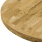 vidaXL Superficie de mesa redonda madera maciza de roble 44 mm 700 mm