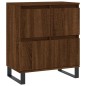 vidaXL Aparadores 2 piezas madera contrachapada marrón roble vidaXL Aparadores 2 piezas madera contrachapada marrón roble