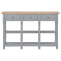 vidaXL Mesa consola de MDF gris 120x30x76 cm vidaXL Mesa consola de MDF gris 120x30x76 cm