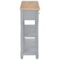 vidaXL Mesa consola de MDF gris 120x30x76 cm vidaXL Mesa consola de MDF gris 120x30x76 cm