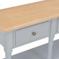 vidaXL Mesa consola de MDF gris 120x30x76 cm vidaXL Mesa consola de MDF gris 120x30x76 cm