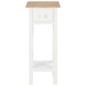 vidaXL Mesa auxiliar de madera blanca 27x27x65,5 cm vidaXL Mesa auxiliar de madera blanca 27x27x65,5 cm