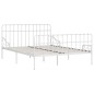 vidaXL Estructura de cama con somier metal blanco 200x200 cm vidaXL Estructura de cama con somier metal blanco 200x200 cm