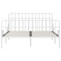 vidaXL Estructura de cama con somier metal blanco 200x200 cm vidaXL Estructura de cama con somier metal blanco 200x200 cm