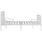 vidaXL Estructura de cama con somier metal blanco 200x200 cm vidaXL Estructura de cama con somier metal blanco 200x200 cm
