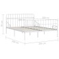 vidaXL Estructura de cama con somier metal blanco 200x200 cm vidaXL Estructura de cama con somier metal blanco 200x200 cm