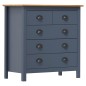 vidaXL Mesita de noche Hill madera maciza de pino gris 79x40x80 cm vidaXL Mesita de noche Hill madera maciza de pino gris 79x40x80 cm