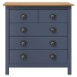 vidaXL Mesita de noche Hill madera maciza de pino gris 79x40x80 cm vidaXL Mesita de noche Hill madera maciza de pino gris 79x40x80 cm