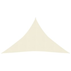 vidaXL Toldo de vela HDPE color crema 160 g/m² 2,5x2,5x3,5 m