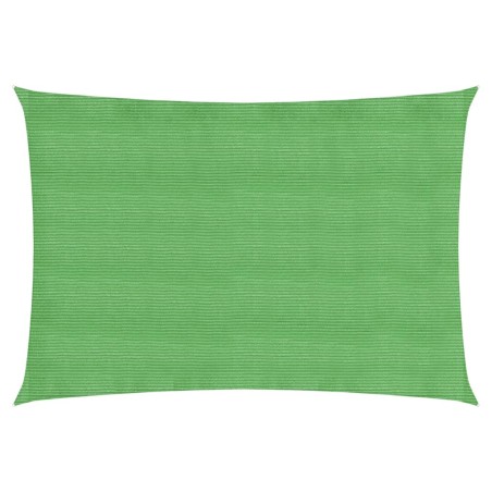 vidaXL Toldo de vela HDPE verde claro 160 g/m² 2x4 m