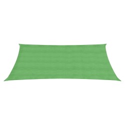 vidaXL Toldo de vela HDPE verde claro 160 g/m² 2x4 m