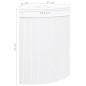 vidaXL Cesto para la ropa sucia de esquina bambú blanco 60 L vidaXL Cesto para la ropa sucia de esquina bambú blanco 60 L