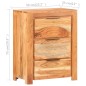 vidaXL Aparador de madera maciza de acacia 59x33x75 cm vidaXL Aparador de madera maciza de acacia 59x33x75 cm