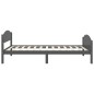 vidaXL Estructura de cama madera maciza de pino gris oscuro 90x200 cm vidaXL Estructura de cama madera maciza de pino gris oscuro 90x200 cm