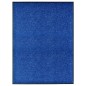 vidaXL Felpudo lavable azul 90x120 cm vidaXL Felpudo lavable azul 90x120 cm