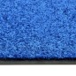 vidaXL Felpudo lavable azul 90x120 cm vidaXL Felpudo lavable azul 90x120 cm