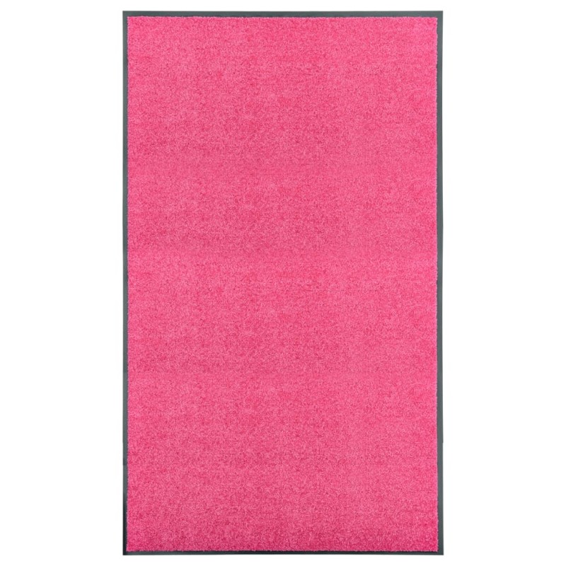 vidaXL Felpudo lavable rosa 90x150 cm vidaXL Felpudo lavable rosa 90x150 cm