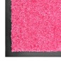 vidaXL Felpudo lavable rosa 90x150 cm vidaXL Felpudo lavable rosa 90x150 cm
