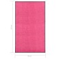 vidaXL Felpudo lavable rosa 90x150 cm vidaXL Felpudo lavable rosa 90x150 cm