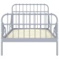 vidaXL Estructura de cama extensible metal gris 80x130/200 cm