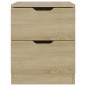 vidaXL Mesitas noche 2 uds madera ingeniería roble Sonoma 40x40x50 cm vidaXL Mesitas noche 2 uds madera ingeniería roble Sonoma 40x40x50 cm
