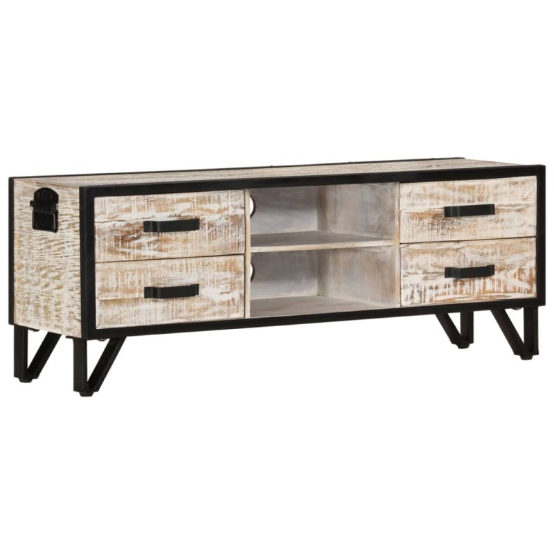 vidaXL Mueble de TV de madera maciza de acacia 110x30x41 cm