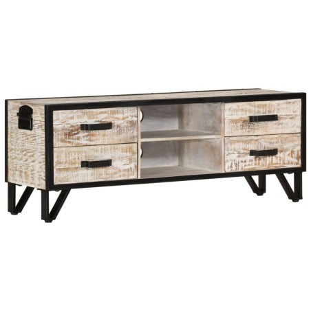 vidaXL Mueble de TV de madera maciza de acacia 110x30x41 cm