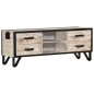 vidaXL Mueble de TV de madera maciza de acacia 110x30x41 cm