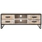 vidaXL Mueble de TV de madera maciza de acacia 110x30x41 cm