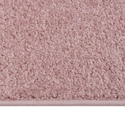 vidaXL Alfombra de pelo corto rosa 140x200 cm