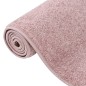 vidaXL Alfombra de pelo corto rosa 140x200 cm