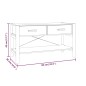 vidaXL Mueble para TV madera contrachapada 82x38x45 cm