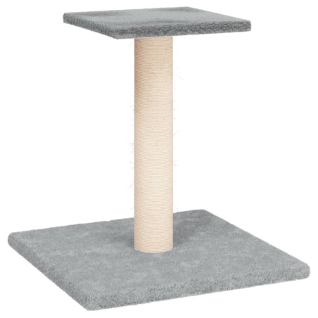 vidaXL Poste rascador para gatos con plataforma gris claro 38 cm