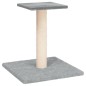 vidaXL Poste rascador para gatos con plataforma gris claro 38 cm