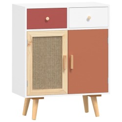 vidaXL Aparador con cajones madera contrachapada 60x30x75,5 cm
