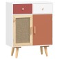 vidaXL Aparador con cajones madera contrachapada 60x30x75,5 cm vidaXL Aparador con cajones madera contrachapada 60x30x75,5 cm